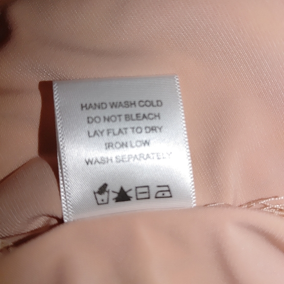 LOVERS + FRIENDS ART DECO LACE OVERLAY DRESS, BLUSH/CREAM XL - Picture 13 of 14